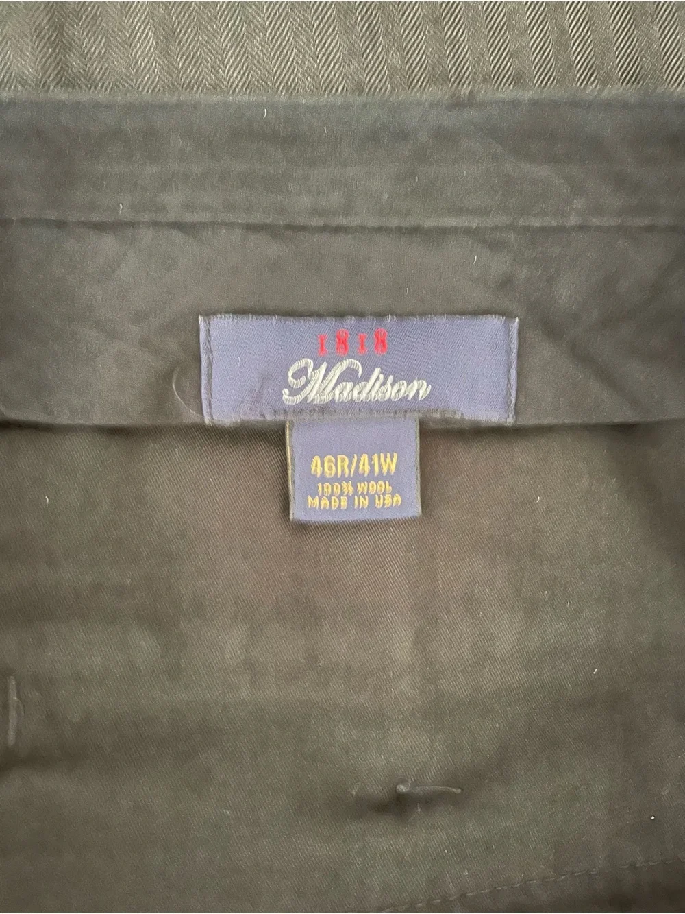 Brooks Brothers 1818 Madison Dark Gray Two-Button Men's Suit Jacket and Pants